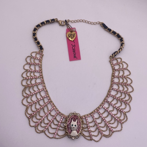 Betsey Johnson Jewelry - White cat necklace 82